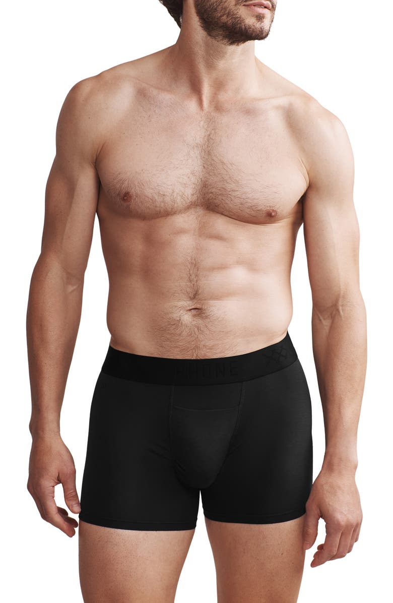 Rhone C.O.R. 4-Inch Boxer Briefs, Main, color, Pure Black