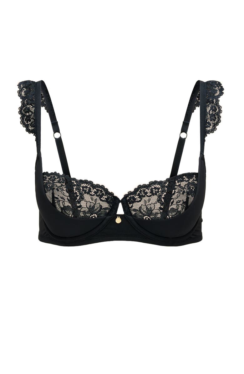 Adore Me Taissa Contour Balconette Bra, Alternate, color, Black