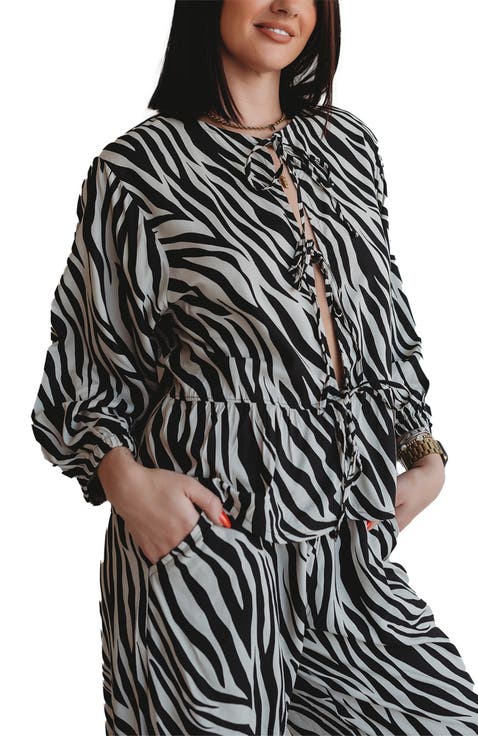 Organic Cotton Blake Tie Front Top