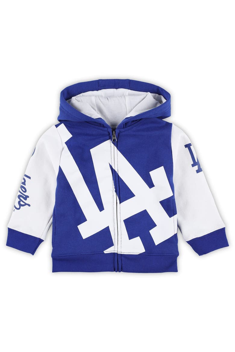 Toddler Royal Los Angeles Dodgers Postcard Full-Zip Hoodie, Main, color, Royal