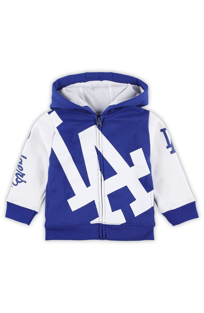 Outerstuff Toddler Royal Los Angeles Dodgers Postcard Full-Zip Hoodie, Main, color,