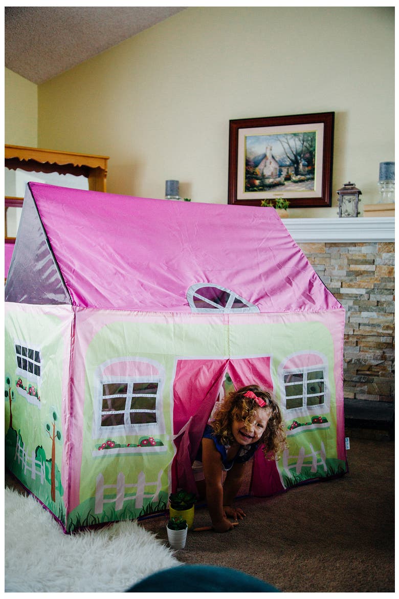 Lil' Cottage House Play Tent, Alternate, color, PURPLE GREEN