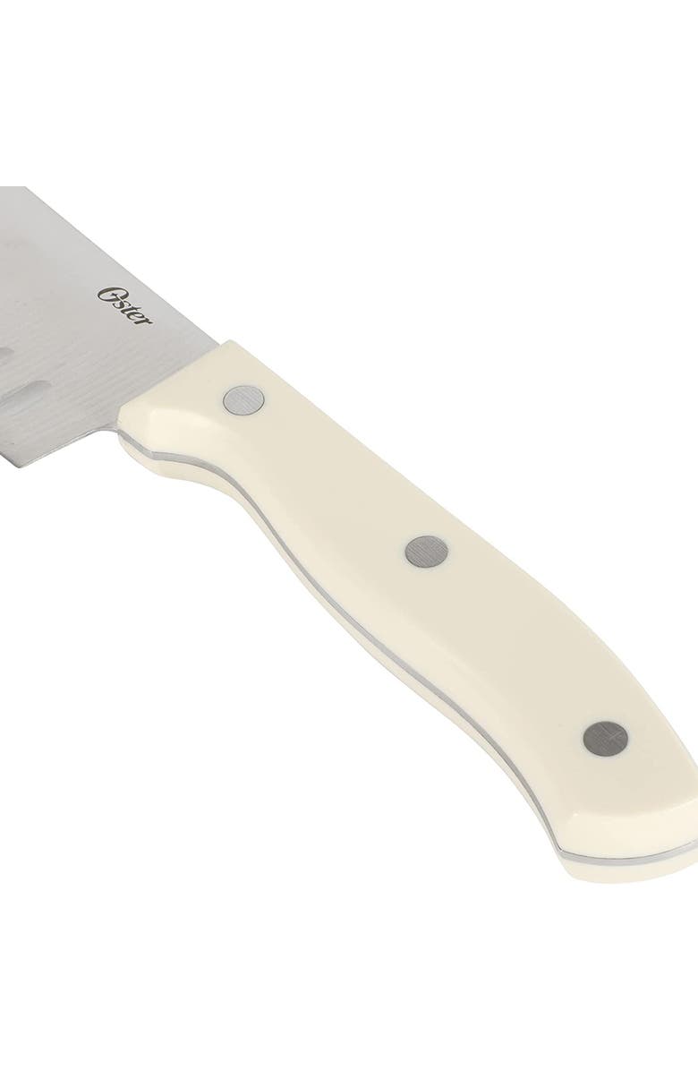 OSTER Evansville 14 Piece Stainless Steel Blade Cutlery Set, Alternate, color, White