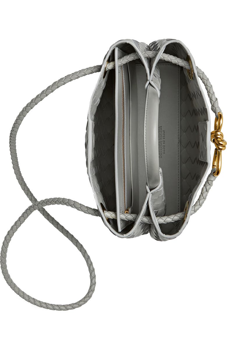 Bottega Veneta Small Andiamo Intrecciato Shoulder Bag, Alternate, color, 1505 Sterling-M B-Sterl