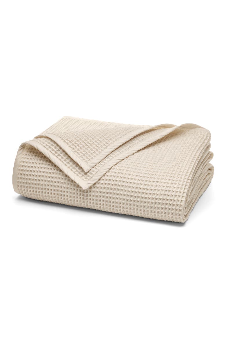 Waffle Organic Cotton Blanket, Main, color, NATURAL