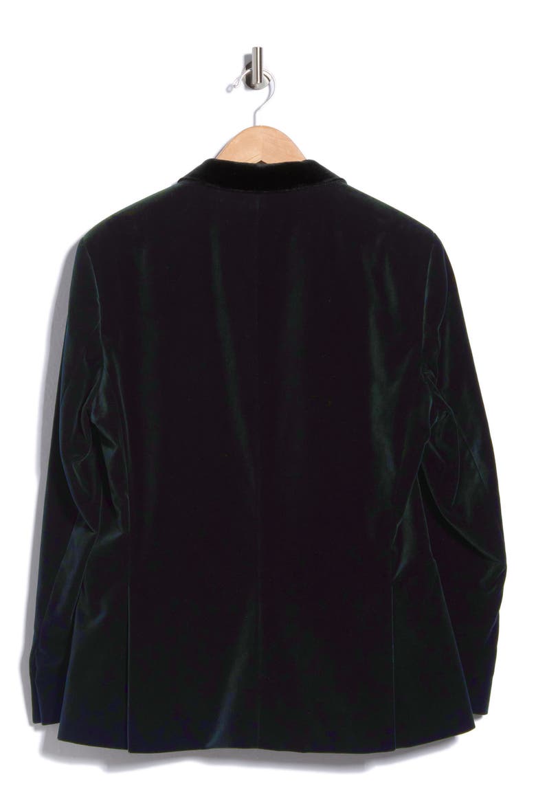 Hutson Velvet Tuxedo Jacket, Alternate, color, OPEN GREEN