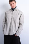 Topman Regular Fit Ripstop Overshirt