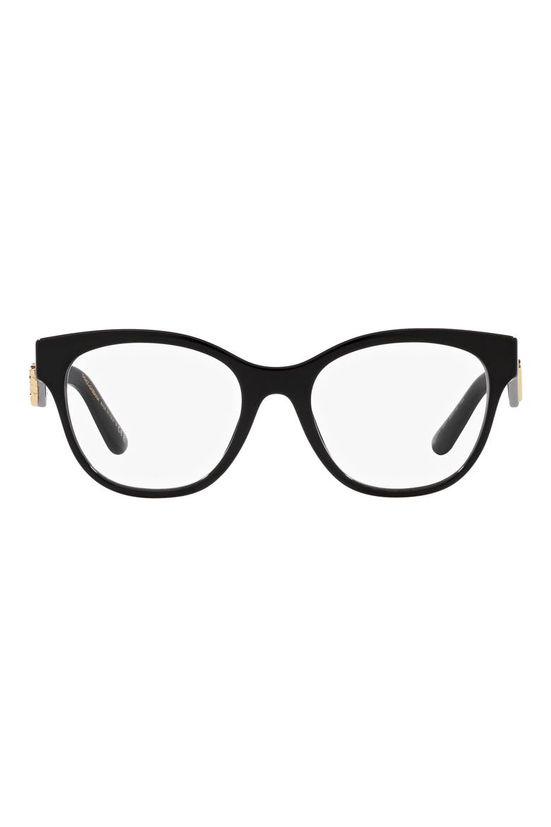 53mm Phantos Optical Glasses, Main, color, BLACK