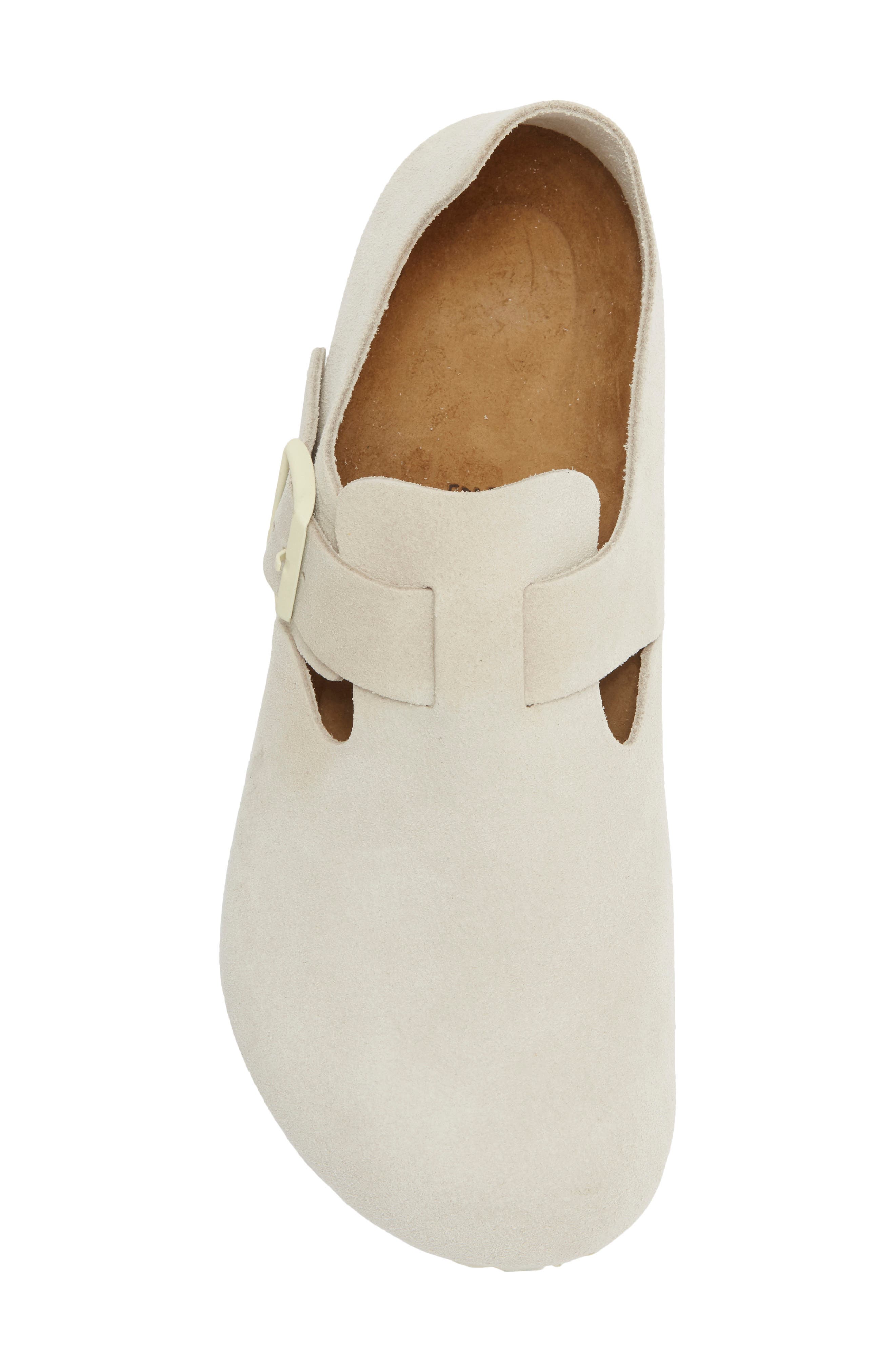 Birkenstock London Clog, Alternate, color, Antique White
