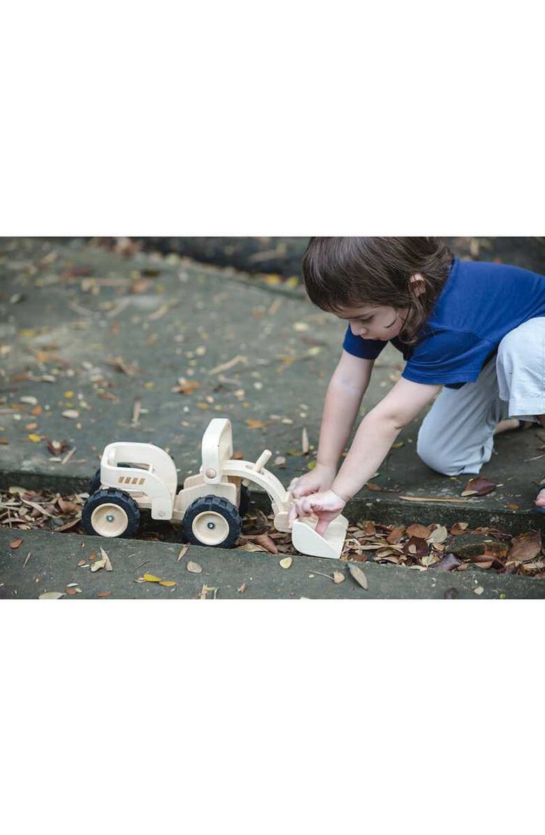 PlanToys<sup>®</sup> Bulldozer Toy, Alternate, color, Natural