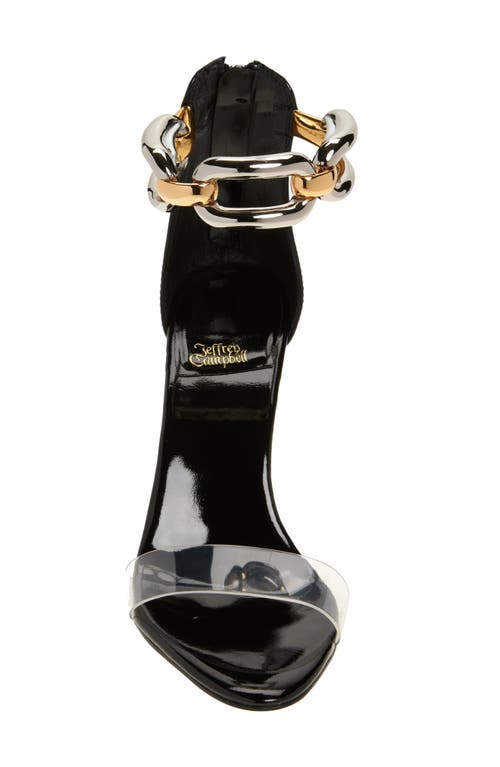 Jeffrey Campbell Cuff-link Ankle Strap Sandal In Black