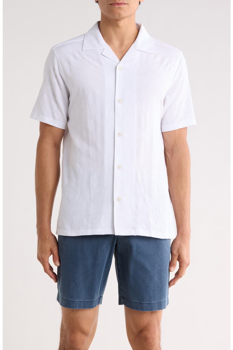 Villa Resort Camp Shirt, Main, color, WHITE