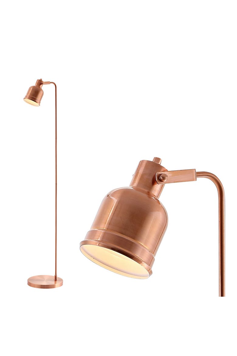 Brandon 57" Metal Task LED Floor Lamp, Copper, Main, color, Copper
