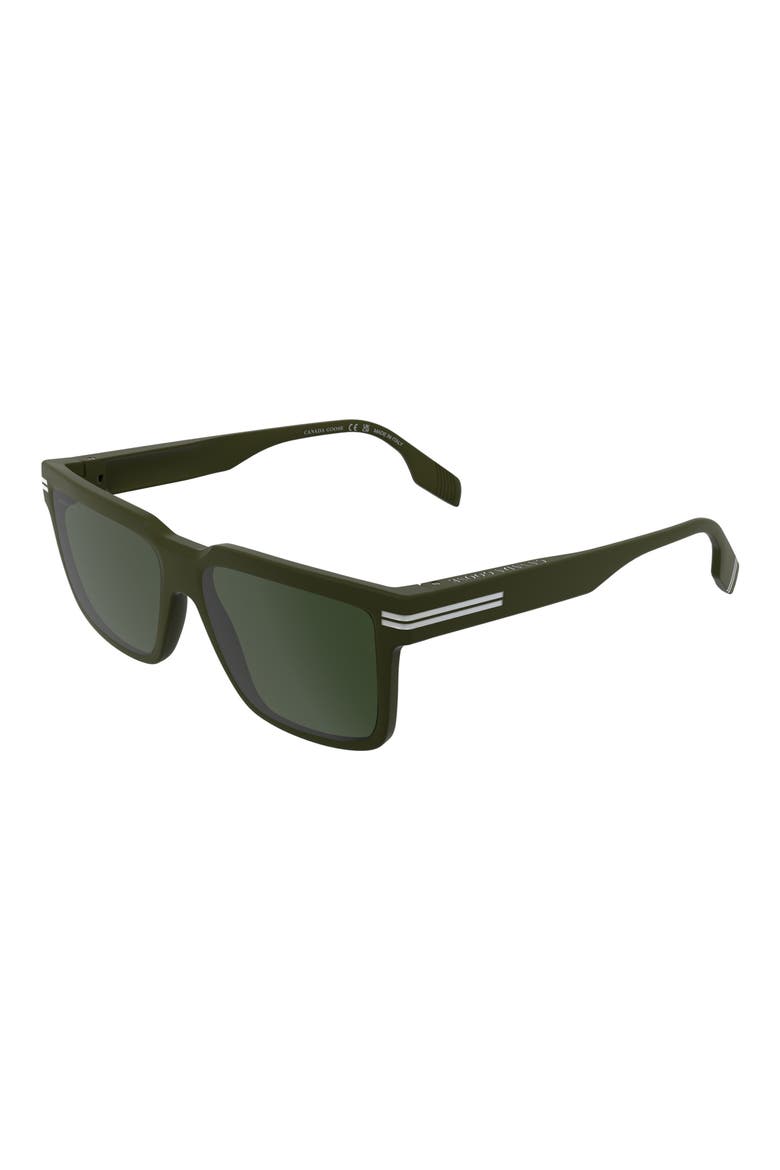 59mm Modified Rectangular Sunglasses, Alternate, color, MATTE KHAKI