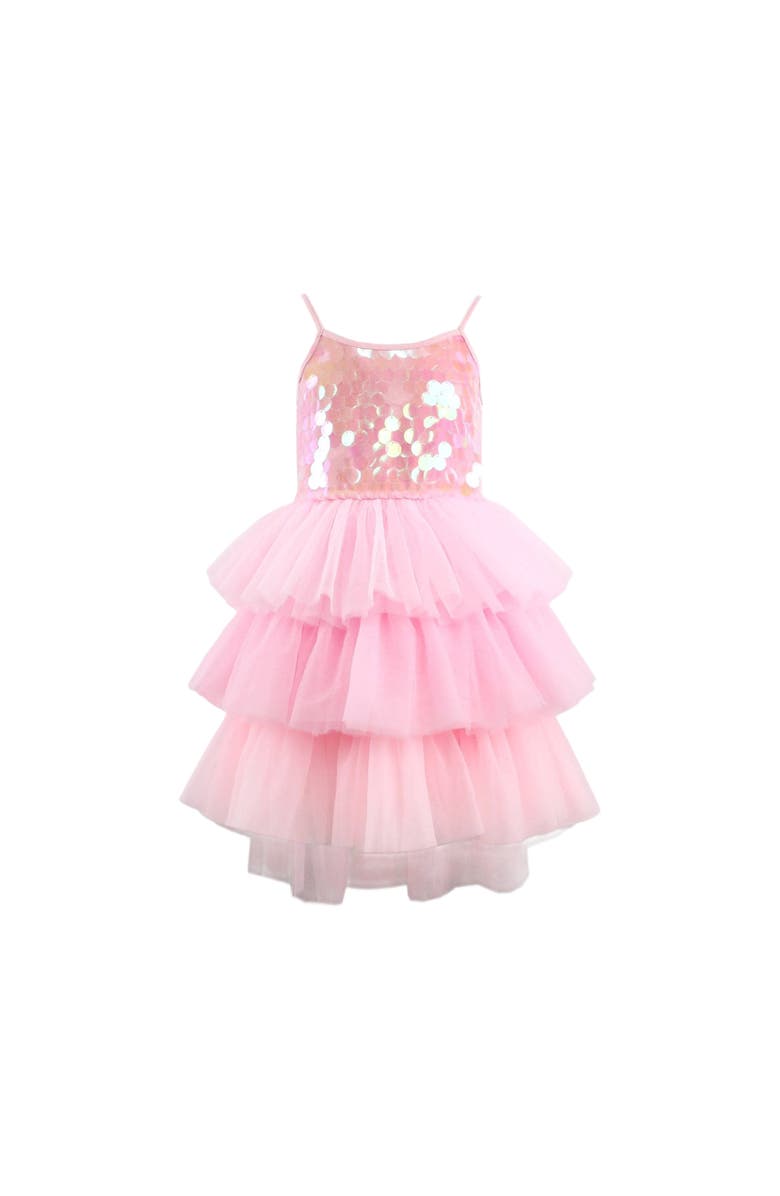 Lola + The Boys Rose Magic Paillette Dress, Main, color, 