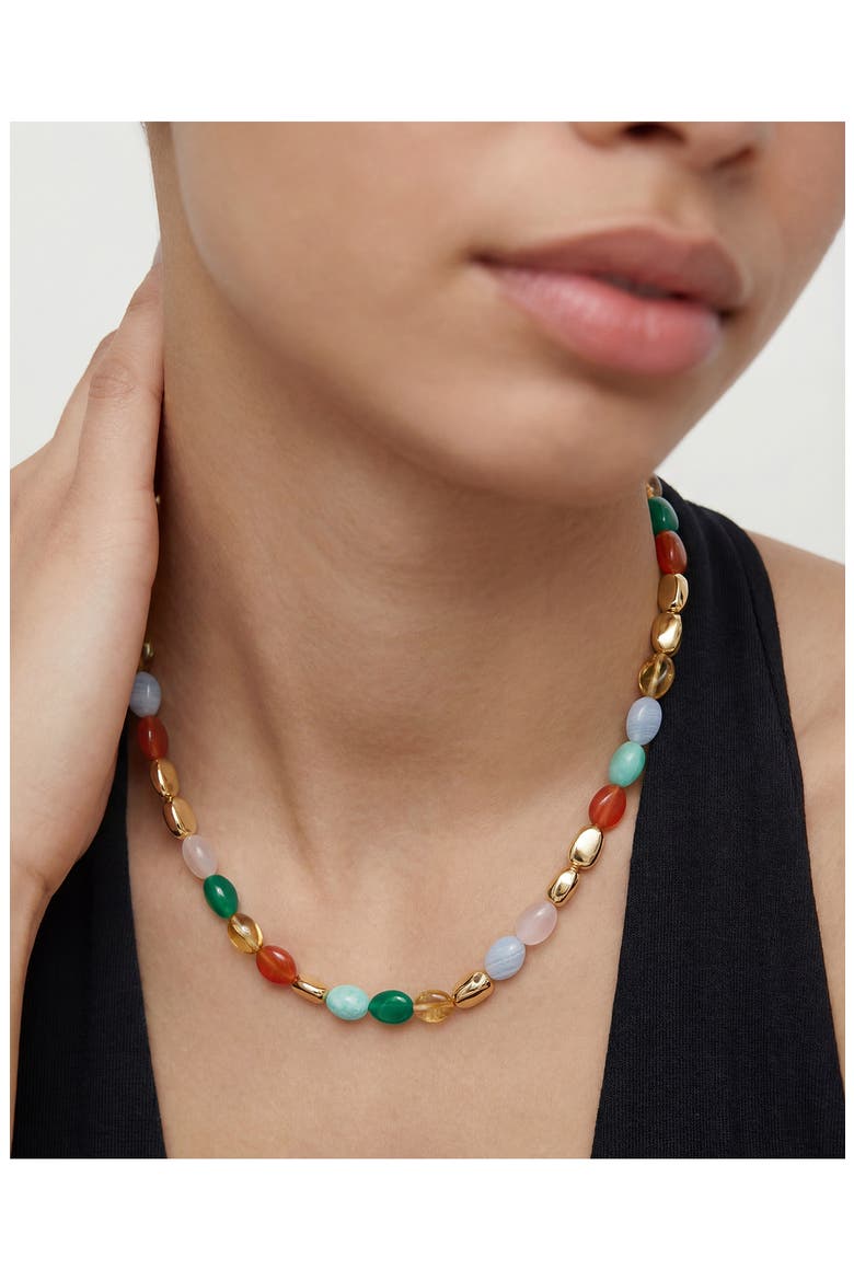 Rio Multistone Necklace, Alternate, color, 18K GOLD VERMEIL