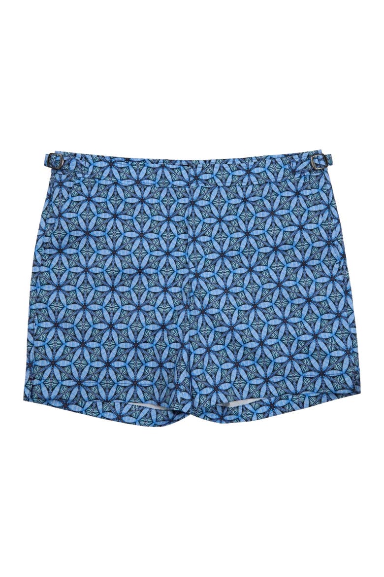 Tribal Mens Swim Tailored Short, Alternate, color, TRIBAL BLUE