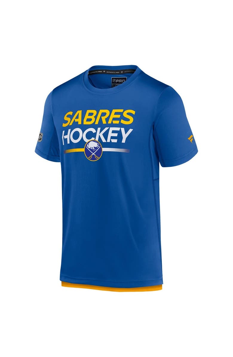 FANATICS Men's Fanatics  Royal Buffalo Sabres Authentic Pro Tech T-Shirt, Alternate, color, 