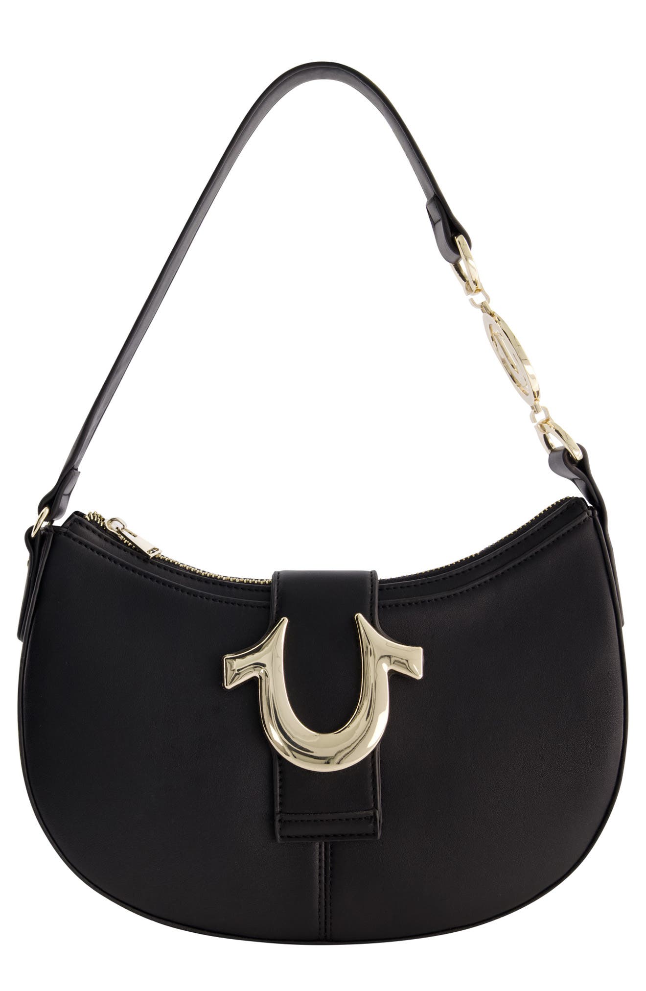 True Religion Horseshoe Strap Crescent Shoulder Bag