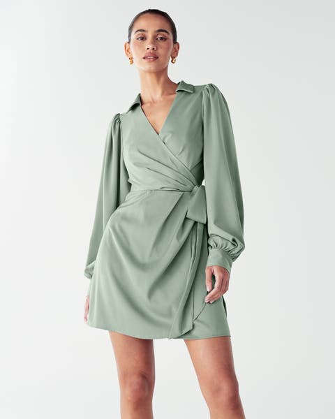 Pearl Wrap Dress