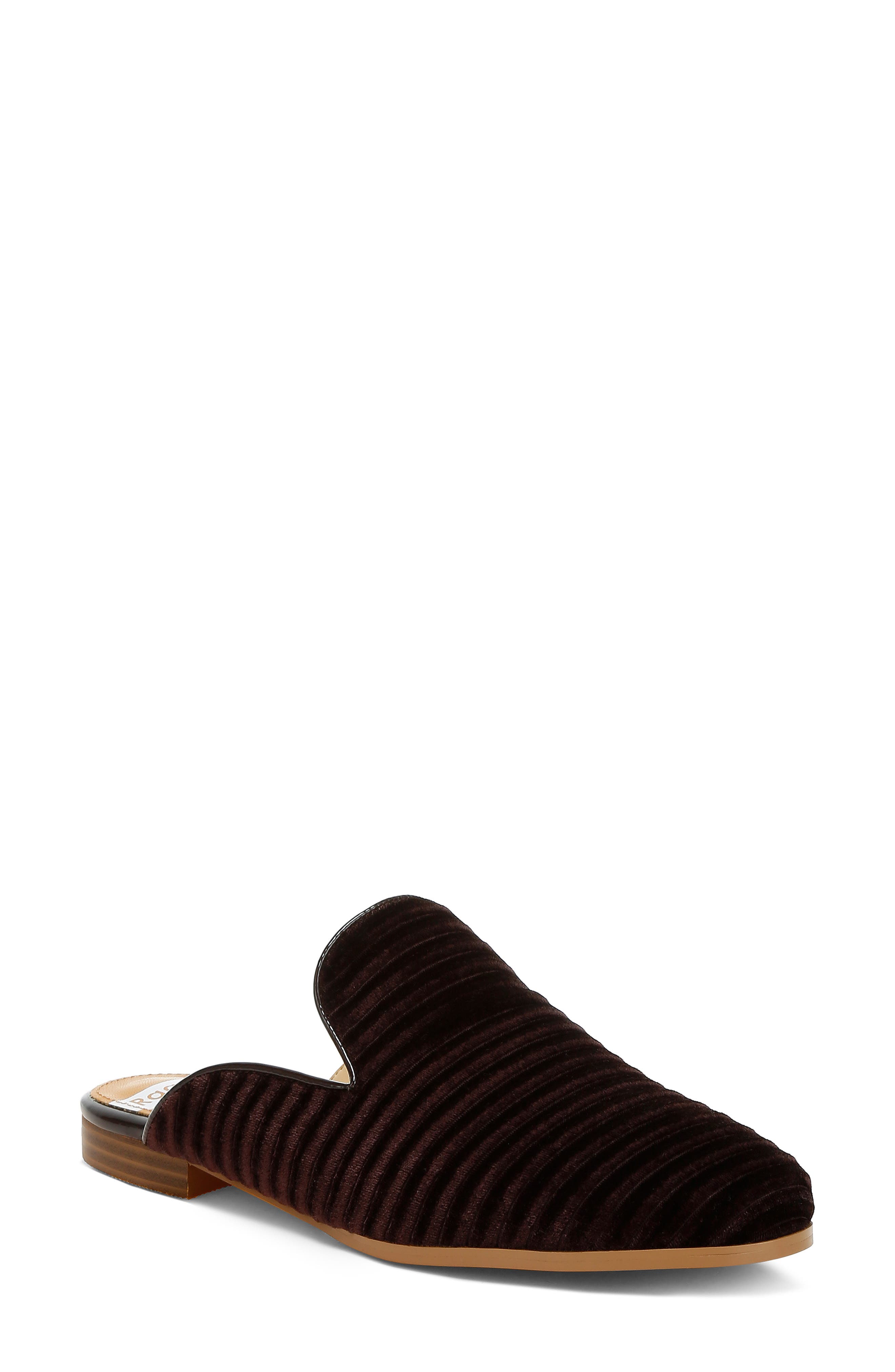 Rag & Co Ouzini Textured Velvet Mule