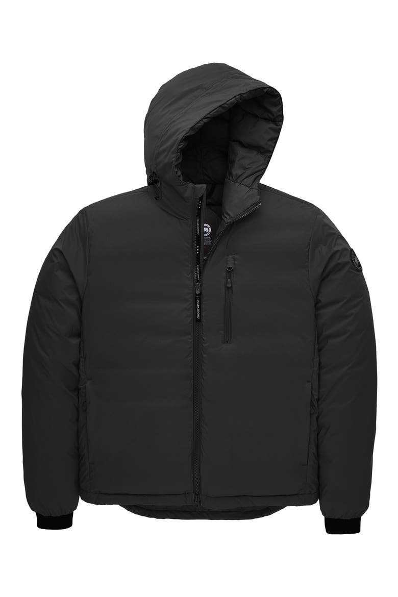 Lodge Packable Down Hooded Jacket, Alternate, color, BLACK