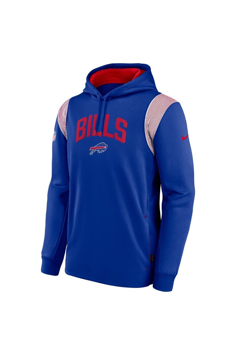 Men's Nike Royal Buffalo Bills Sideline Athletic Stack Performance Pullover Hoodie, Alternate, color, Royal