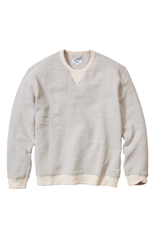 Marine Layer Cloud 9 Fleece Relaxed Crewneck Sweatshirt In Neutral