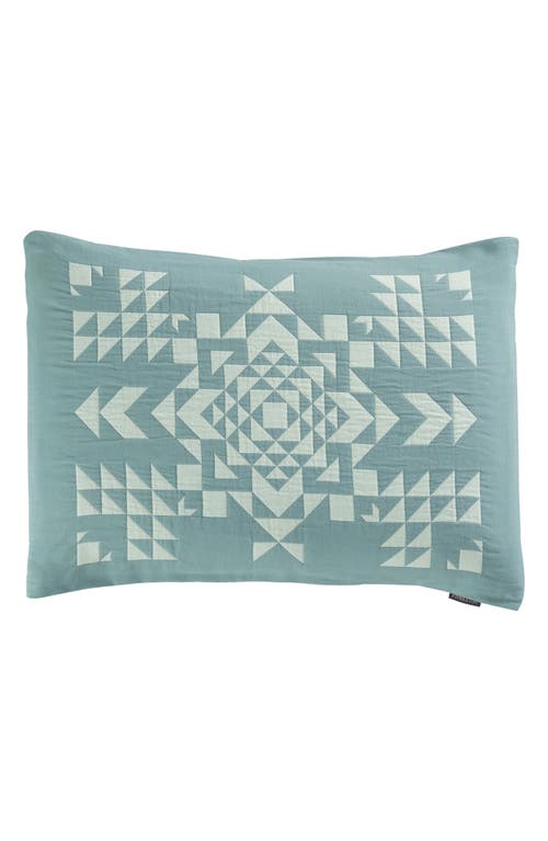 Pendleton Cotton Matelassé Pillow Sham In Blue