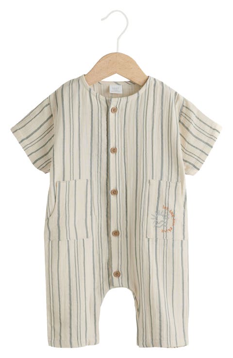 Seaside Woven Cotton Romper (Baby)