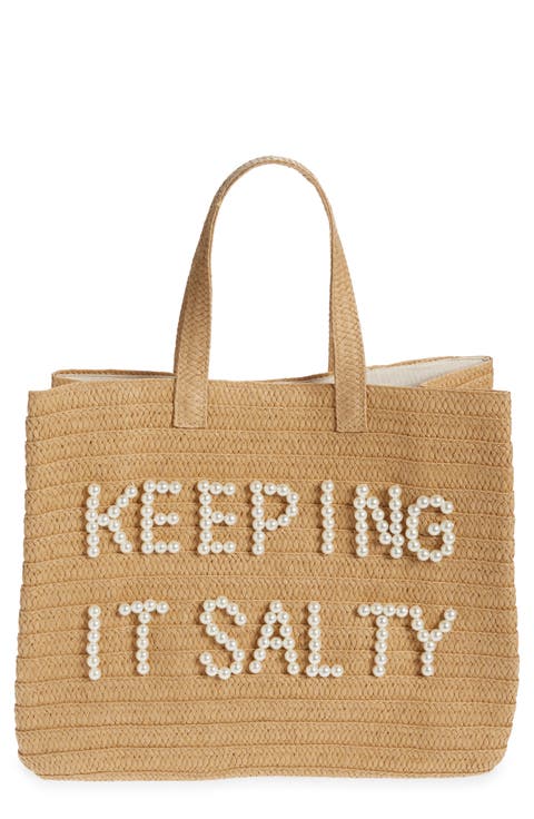 btb Los Angeles Je T'aime Woven Tote