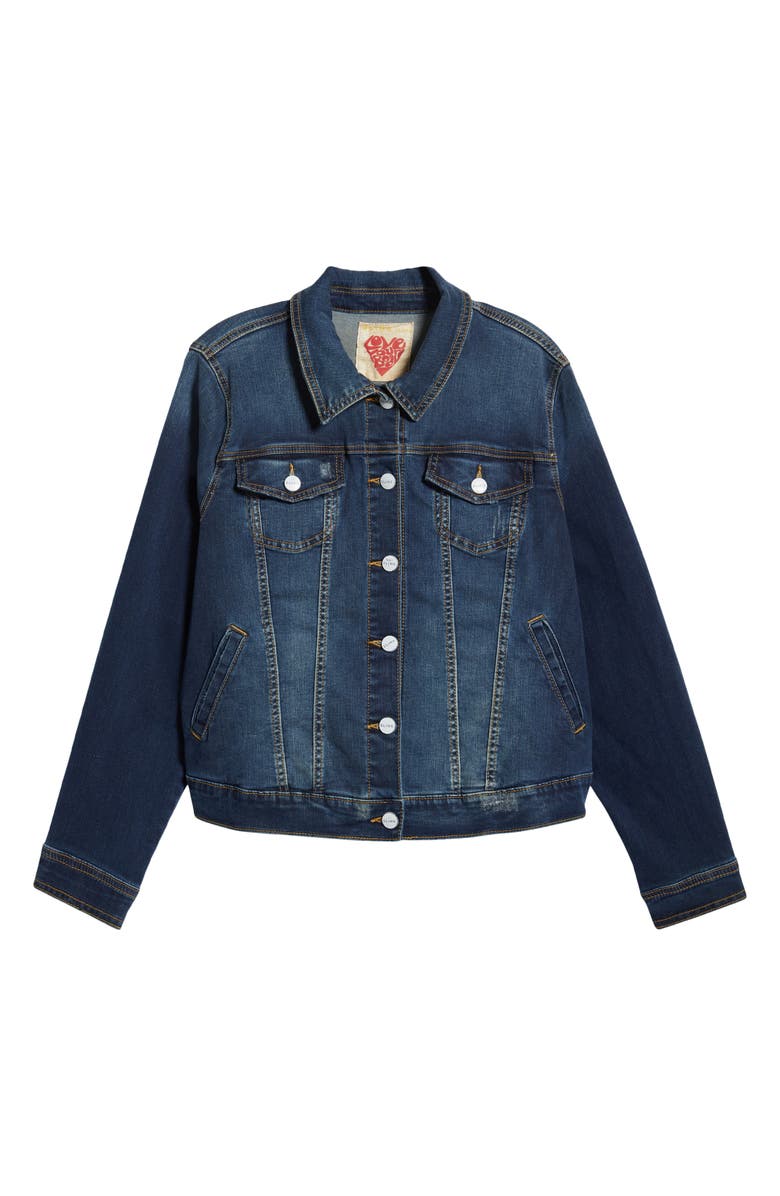 SLINK Jeans Denim Jacket, Alternate, color, Aurora