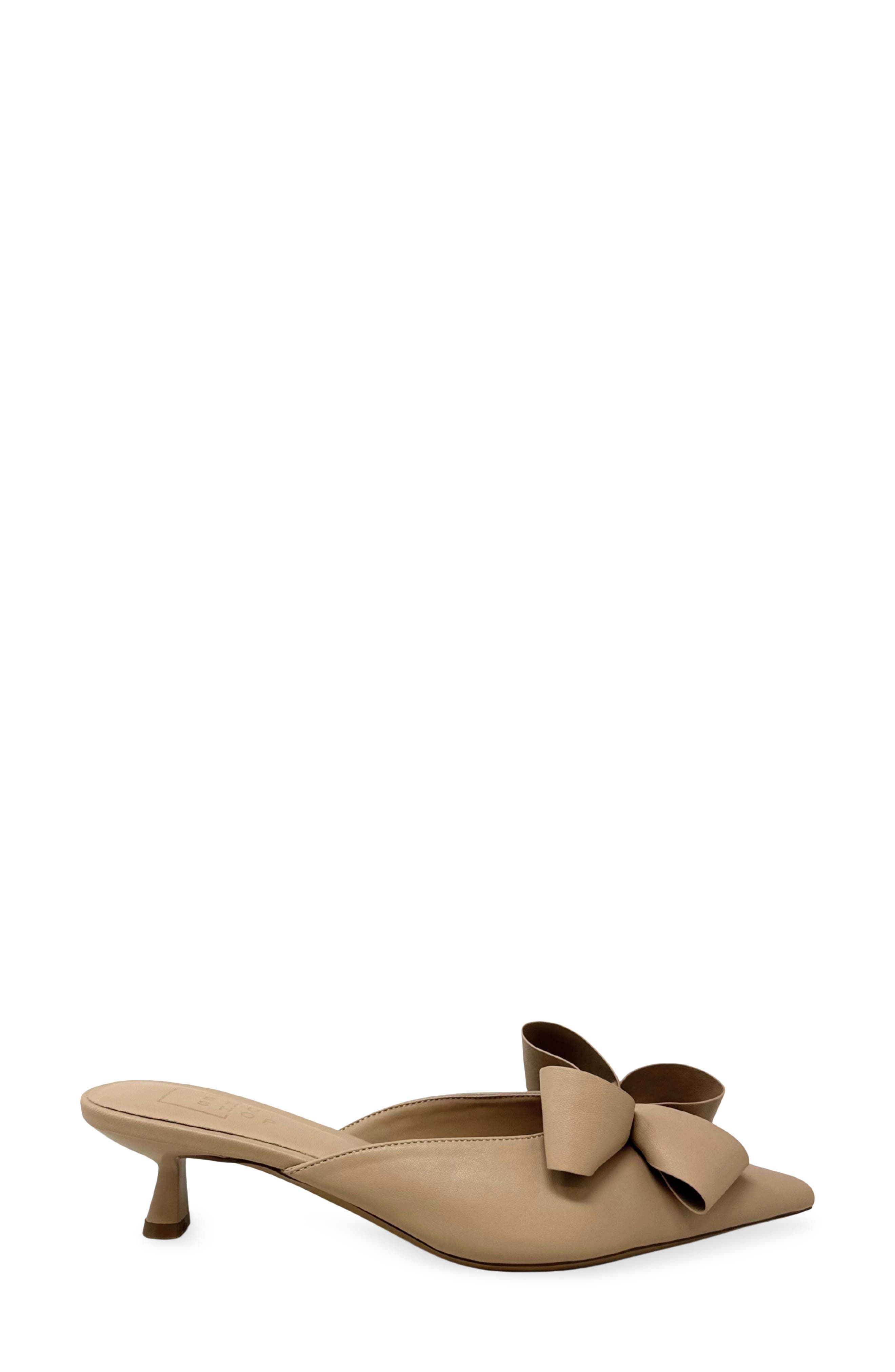 Nell Pointed Toe Kitten Heel Mule, Alternate, color, BEIGE