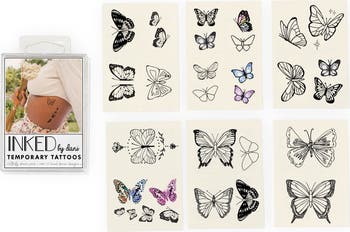 Butterfly Dreams Pack Temporary Tattoos