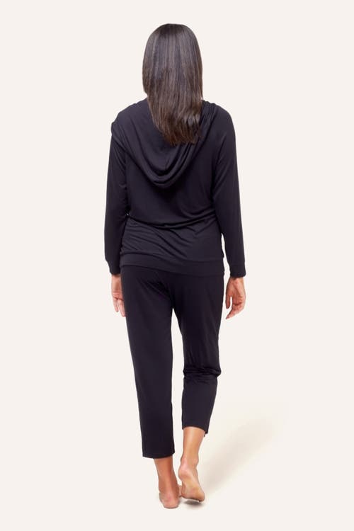 Nom Maternity Simone Maternity & Nursing Soft Hoodie In Blue