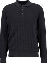 Barbour Smeaton Wool Blend Long Sleeve Polo
