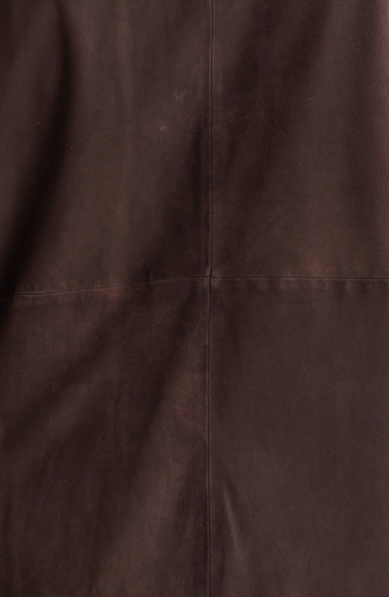 Herno Suede Zip Jacket, Alternate, color, 8800 Chocolate