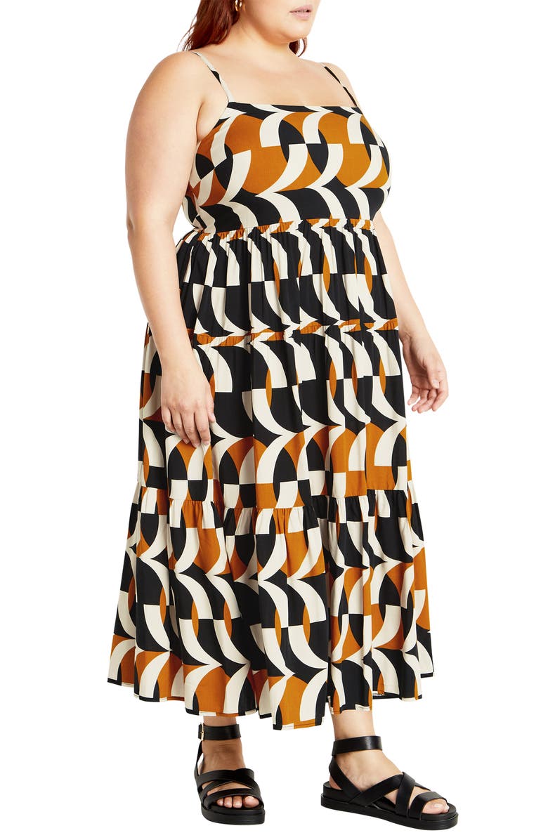 City Chic Mystic Midi Sundress, Alternate, color,