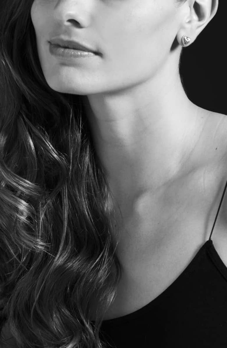 LAGOS Caviar Heart Stud Earrings, Alternate, color, 