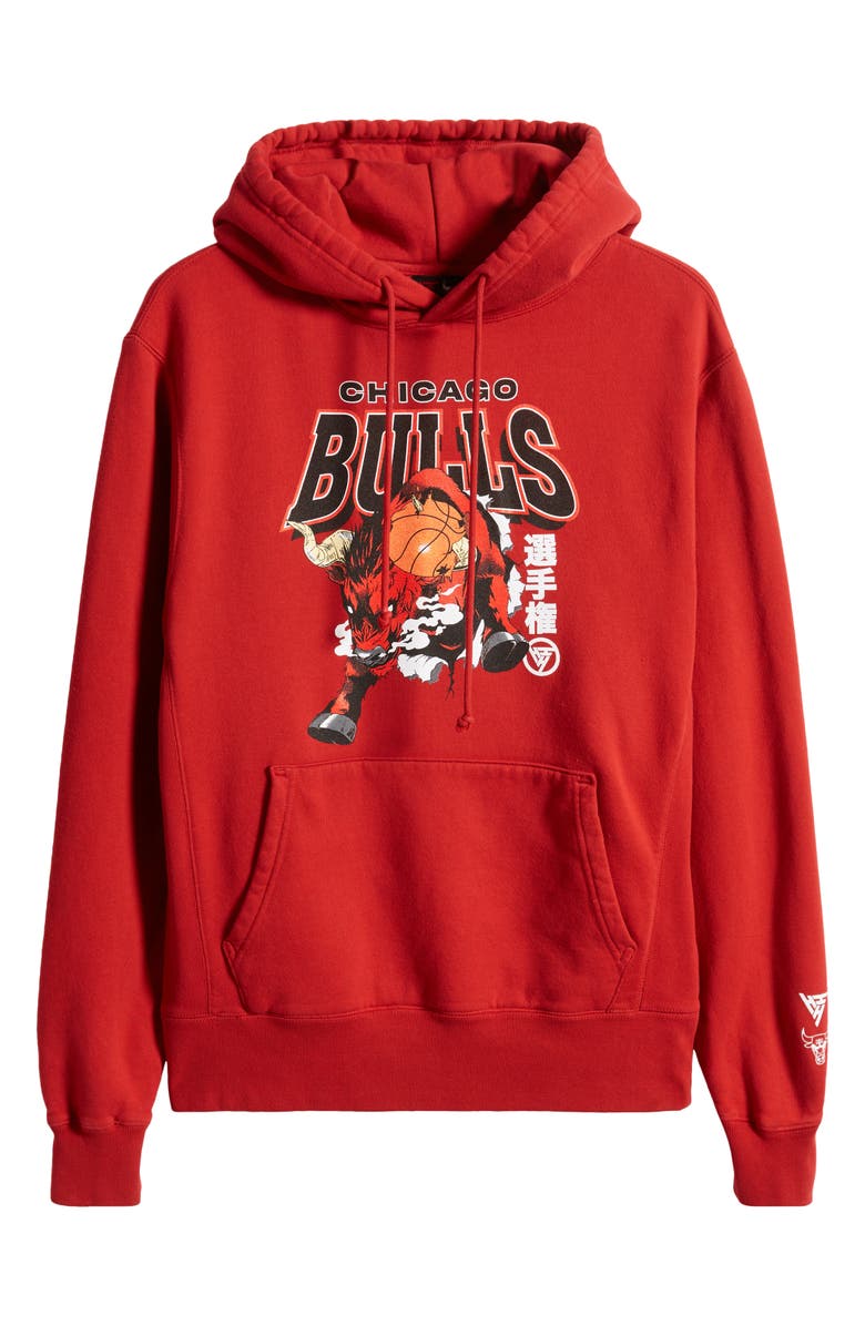 HYPLAND NBA Chicago Bulls Charge Graphic Hoodie, Alternate, color, 