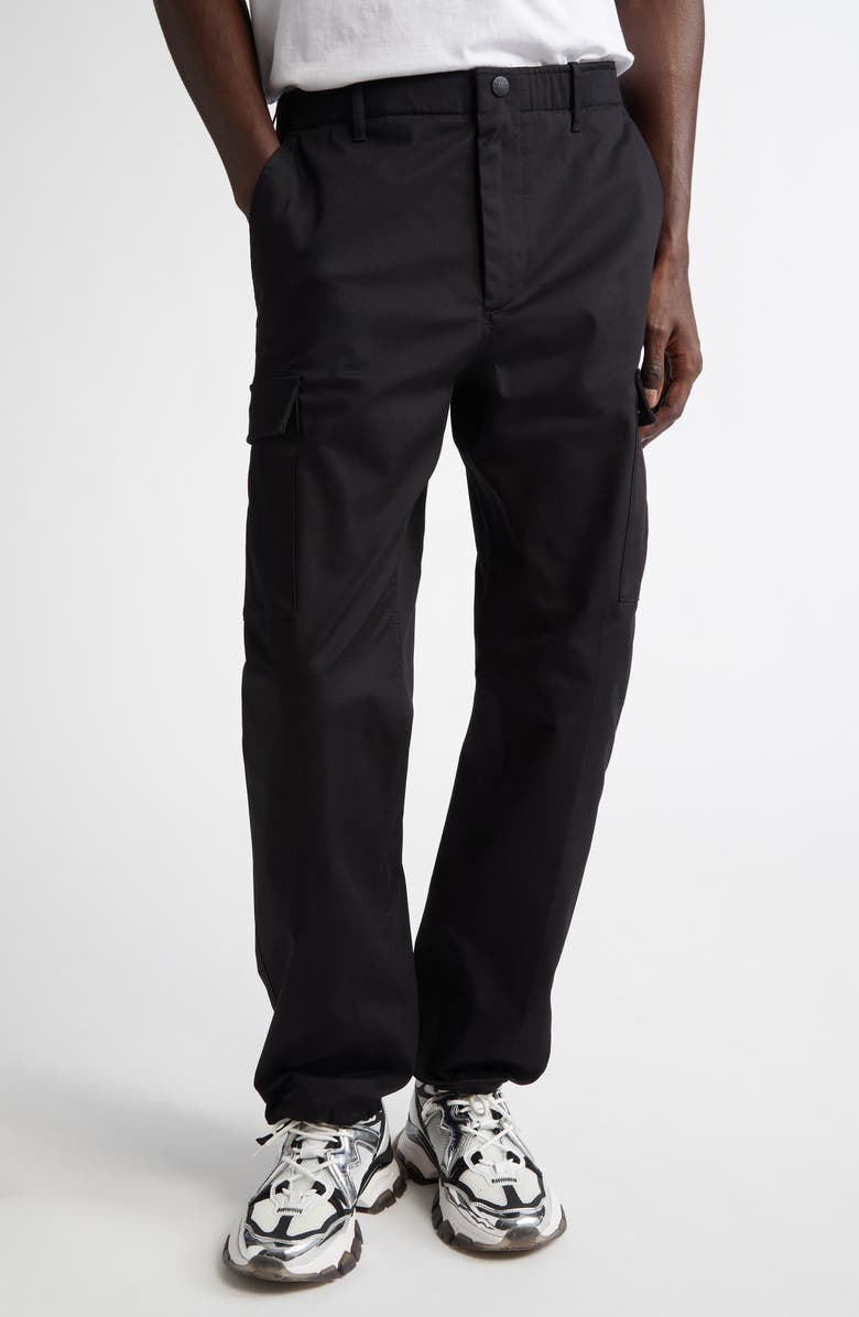 Moncler Stretch Cotton Cargo Pants, Main, color, 