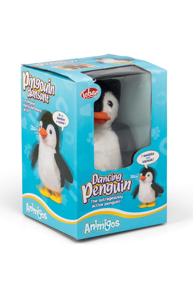Tobar Animigos Dancing Penguin Plush, Interactive Toy, Alternate, color, Multicolored