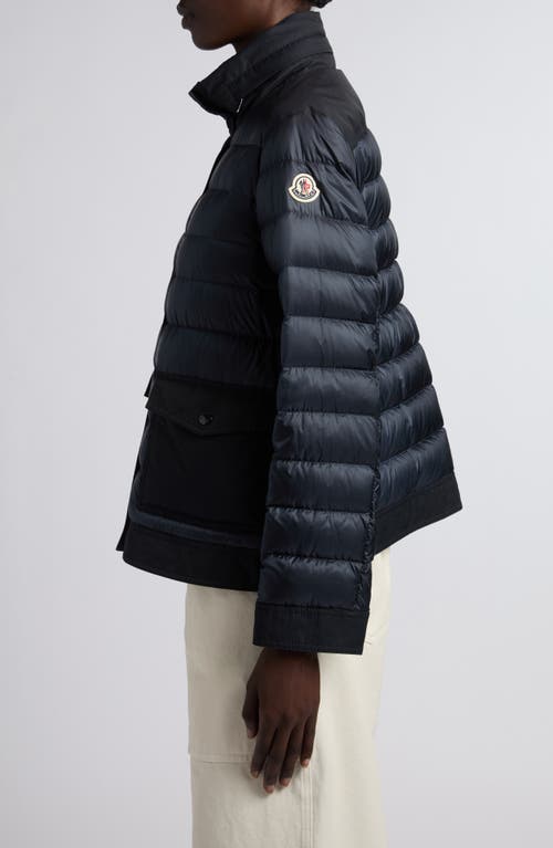 Moncler Origan Down Puffer Jacket In Blue