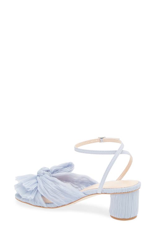 Shop Loeffler Randall Dahlia Ankle Strap Knotted Sandal In Blue