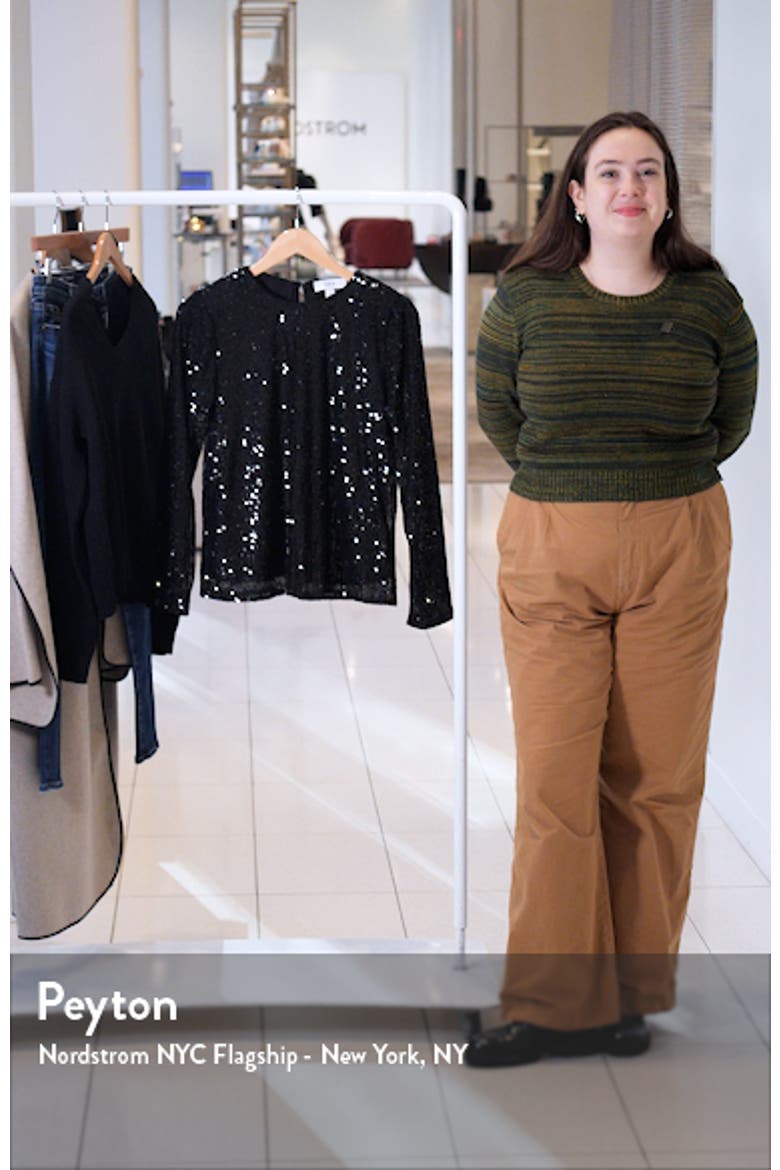 Sequin Long Sleeve Top video