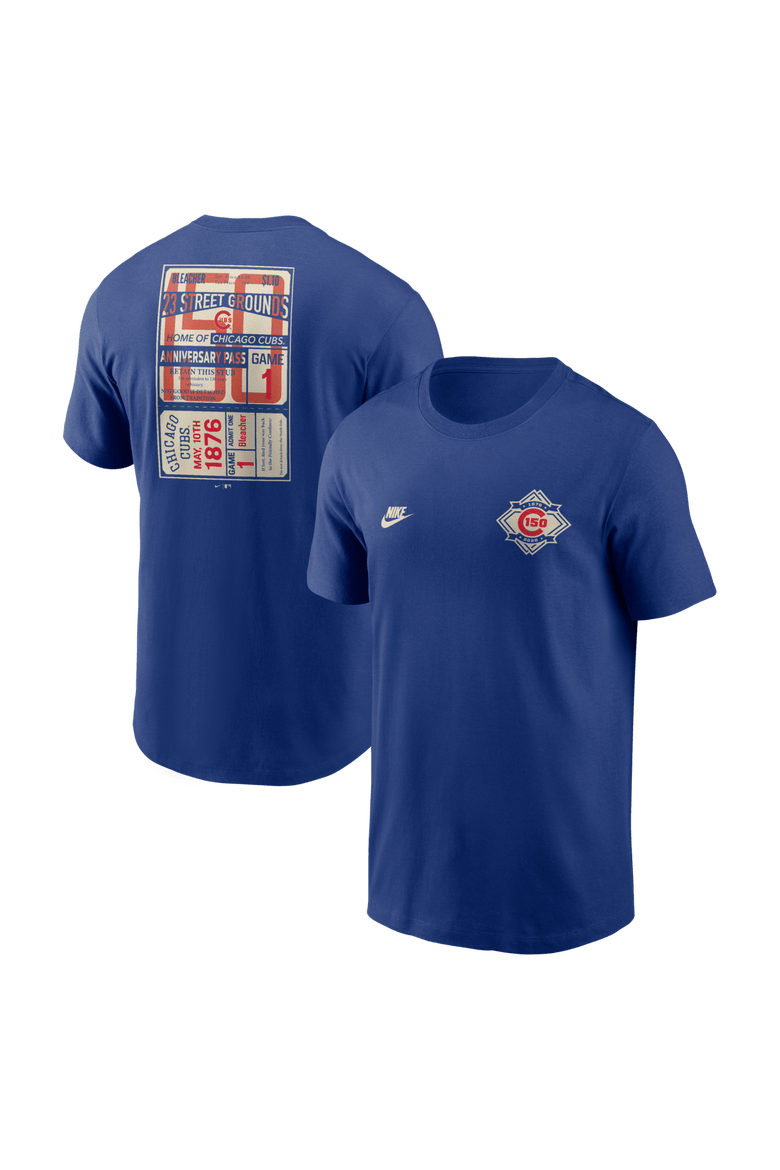 Men's Nike  Royal Chicago Cubs 150th Anniversary T-Shirt, Main, color, Royal