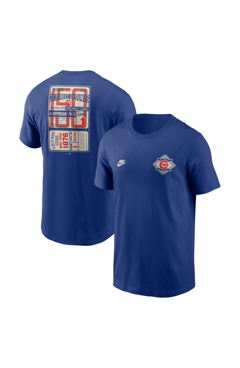 Nike Men's Nike Royal Chicago Cubs 150th Anniversary T-Shirt, Main, color, Royal