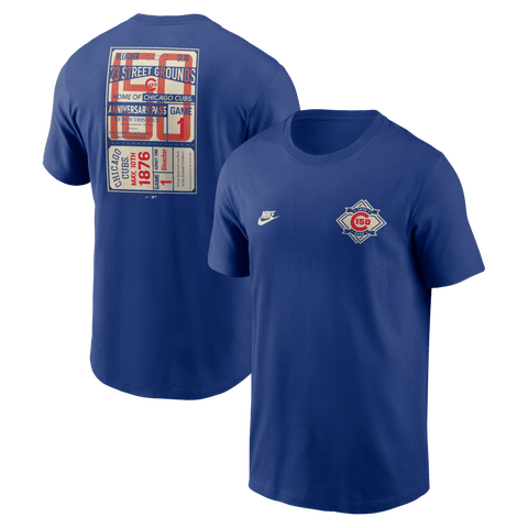 Men's Nike  Royal Chicago Cubs 150th Anniversary T-Shirt