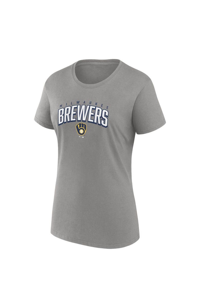 FANATICS Women's Fanatics Branded Navy/Gray Milwaukee Brewers Fan T-Shirt Combo Set, Alternate, color, Navy