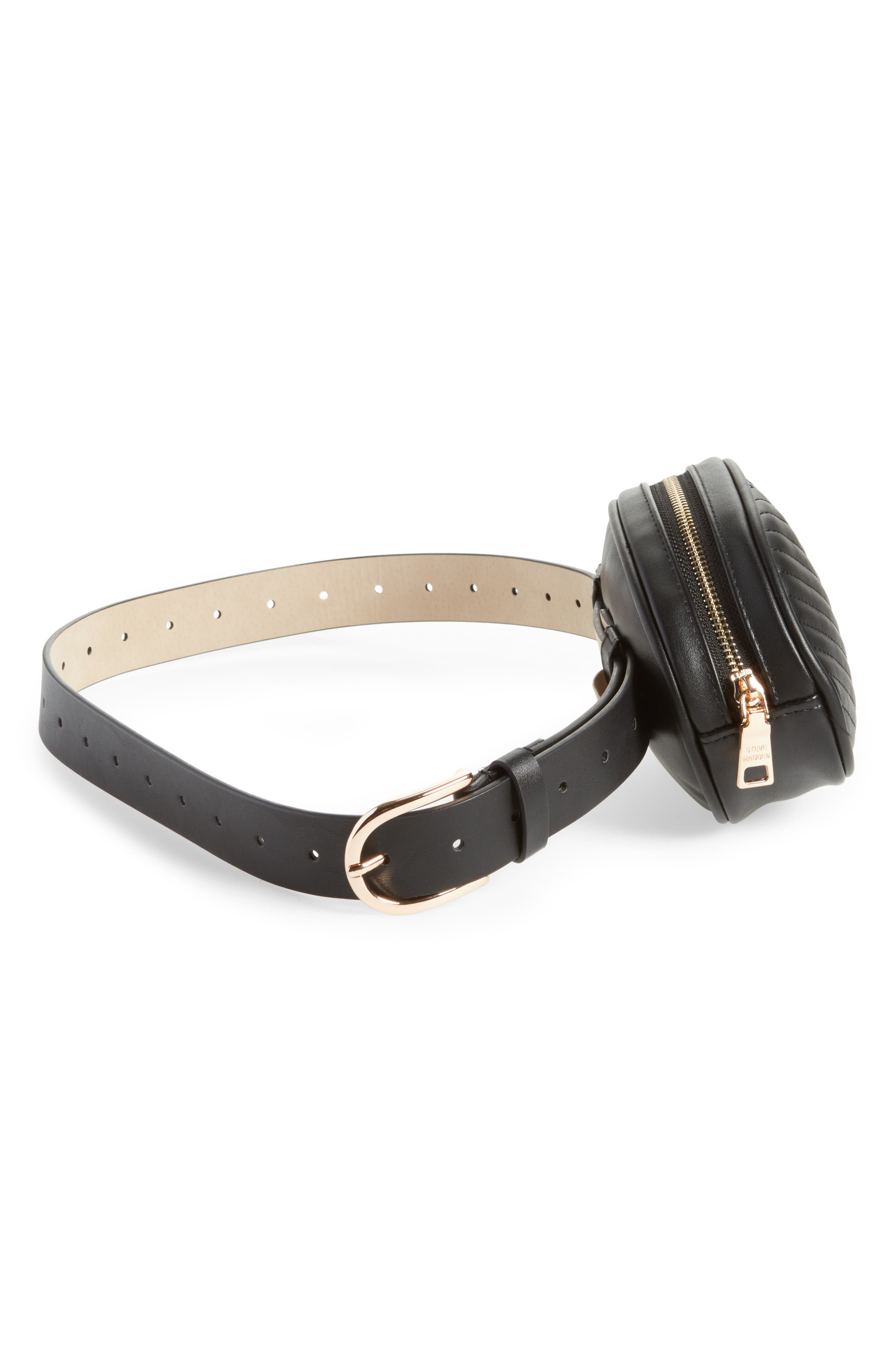 Steve Madden Quilted Belt Bag, Alternate, color, 